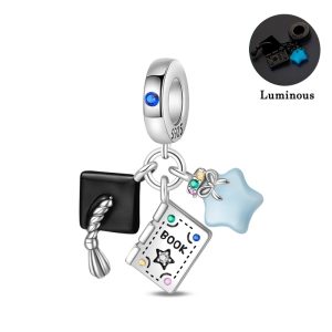 Charm Pandora Graduación Grado Promoción Estrella Brilla Oscuridad