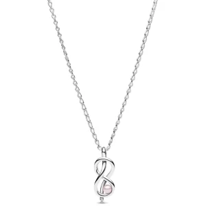 Collar Cadena Pandora Infinito Perla Plata S925