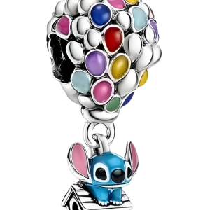 Charm Pandora Lilo y Stitch Up Casa De Globos Disney Fabricado en Plata S925 Original