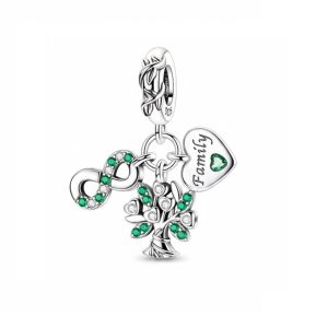 Charm Pandora Familia Para Siempre Triple Infinito Plata S925 Original