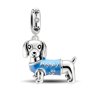 Charm Pandora Perro Salchicha en Plata S925 Original