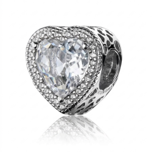 Charm Pandora Corazón Reluciente Diamante Brillante Plata Original